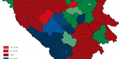 بوسنیا مذہب کا نقشہ