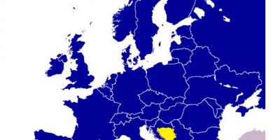 کا نقشہ بوسنیا اور ہرزیگوینا-یورپ